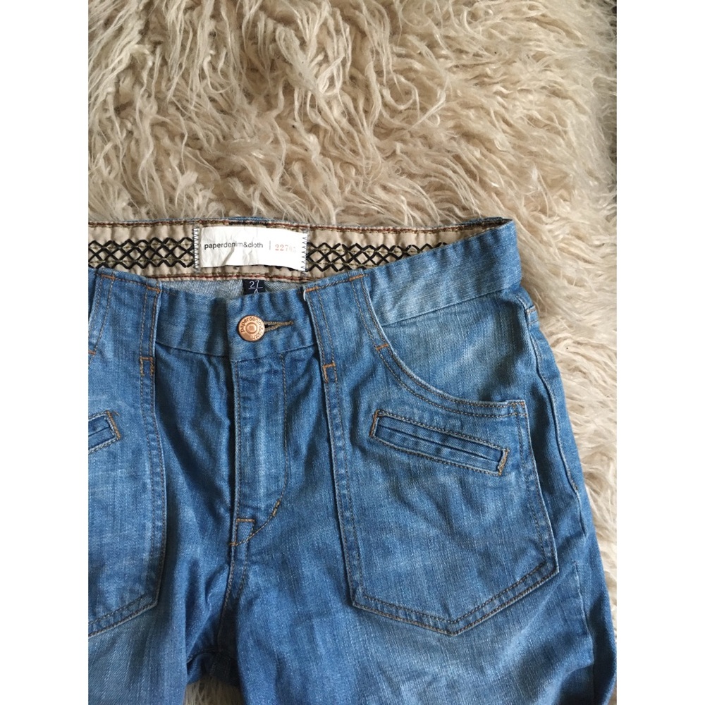 70s Front Patch Bell Bottoms - image 2